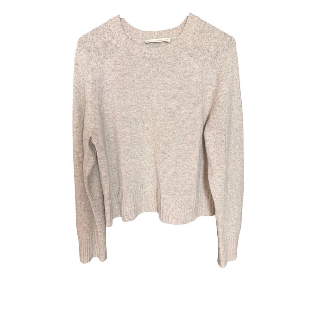 Everlane Recycled Cashmere Boxy Crewneck Sweater Oatmeal Size S